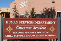 Human Services Department Sign